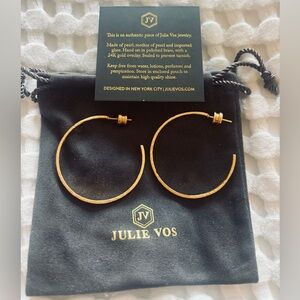 Julie Vos gold hoop earrings